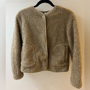 Beige Fleece Jacket